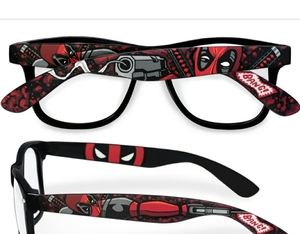 Custom DEADPOOL Glass frames- By Ketchupize